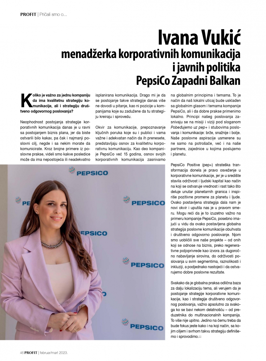Ivana Vukić on the importance of the CSR strategies